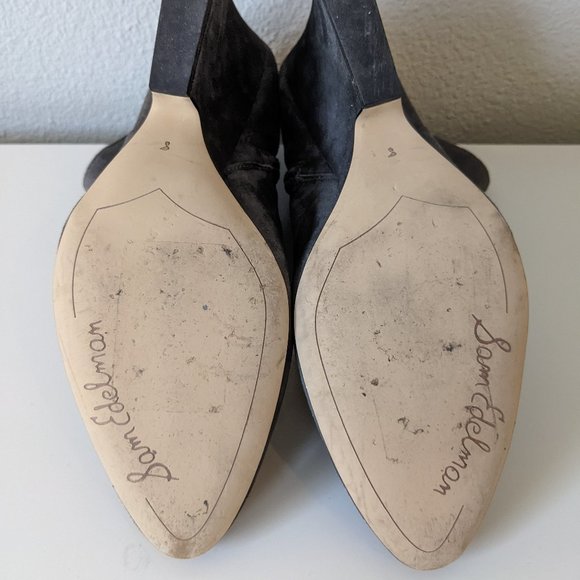 SAM EDELMAN- Wilson Grey Suede Ankle Boot - Picture 5 of 5